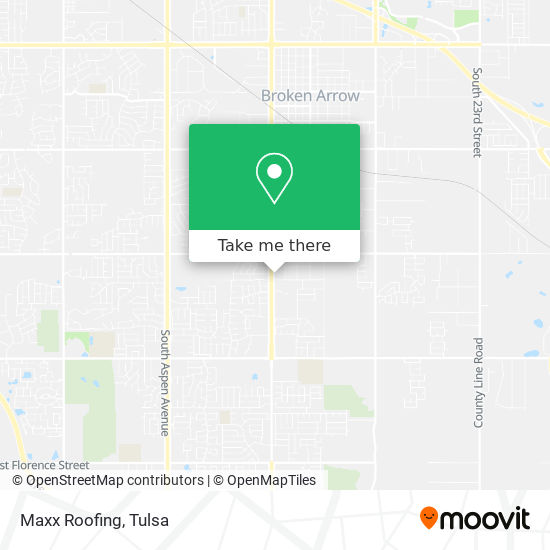 Maxx Roofing map