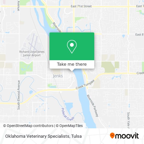 Oklahoma Veterinary Specialists map