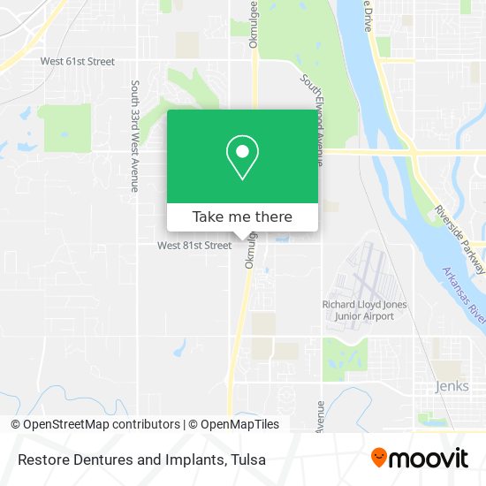 Restore Dentures and Implants map