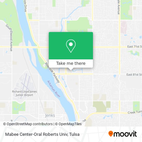 Mabee Center-Oral Roberts Univ map