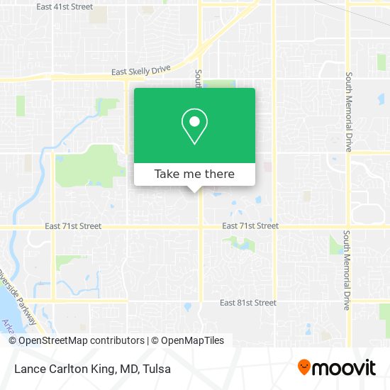 Lance Carlton King, MD map