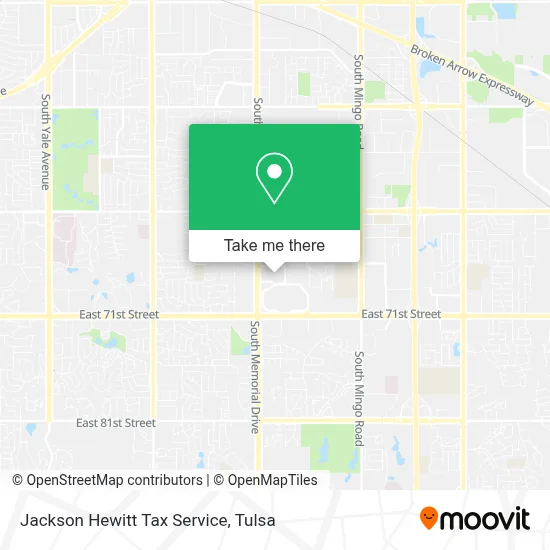 Jackson Hewitt Tax Service map