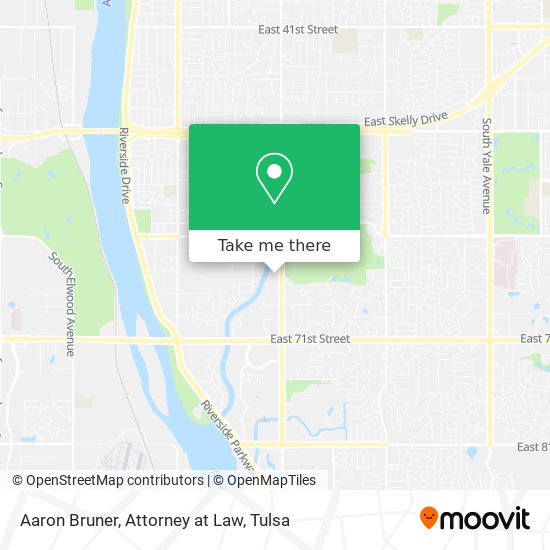 Aaron Bruner, Attorney at Law map