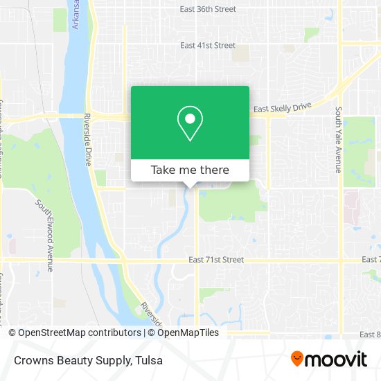 Mapa de Crowns Beauty Supply
