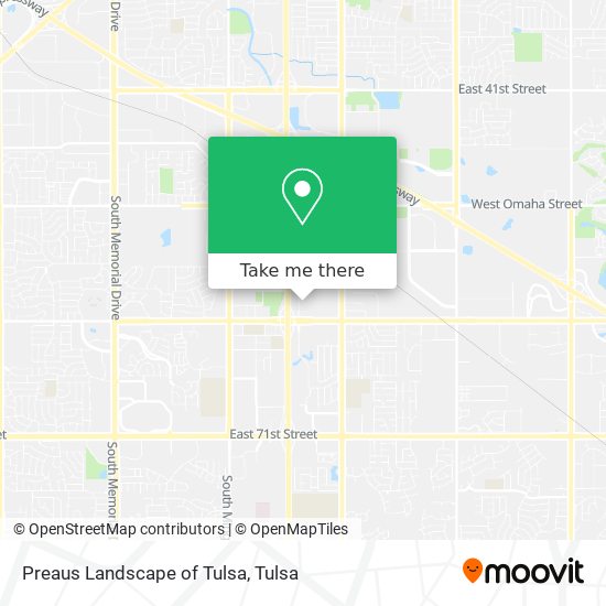 Mapa de Preaus Landscape of Tulsa