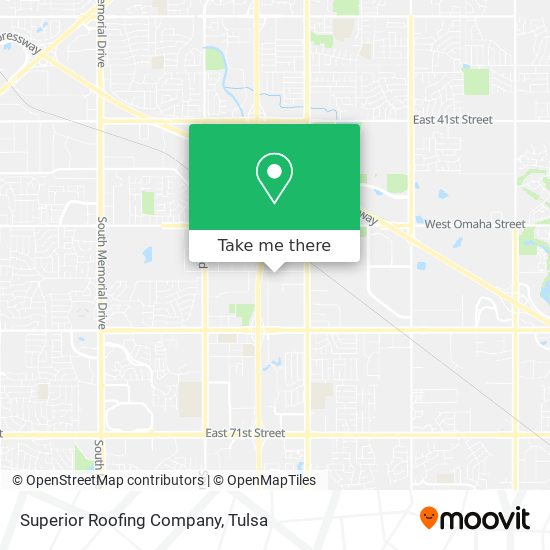 Superior Roofing Company map