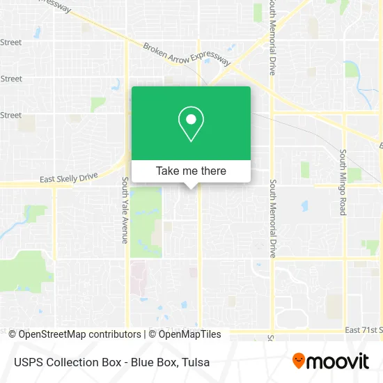 USPS Collection Box - Blue Box map