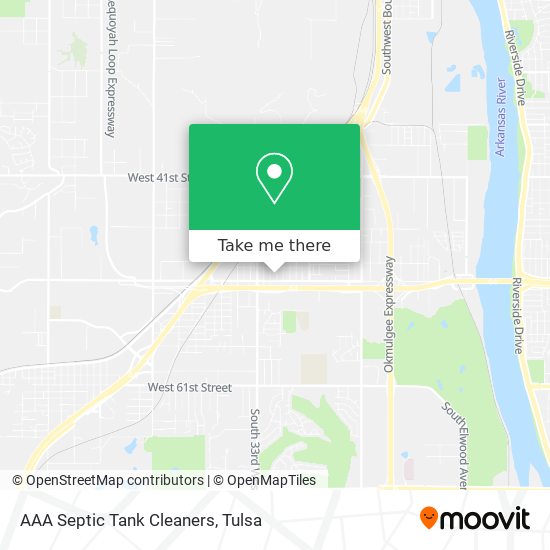 AAA Septic Tank Cleaners map