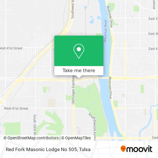 Mapa de Red Fork Masonic Lodge No 505
