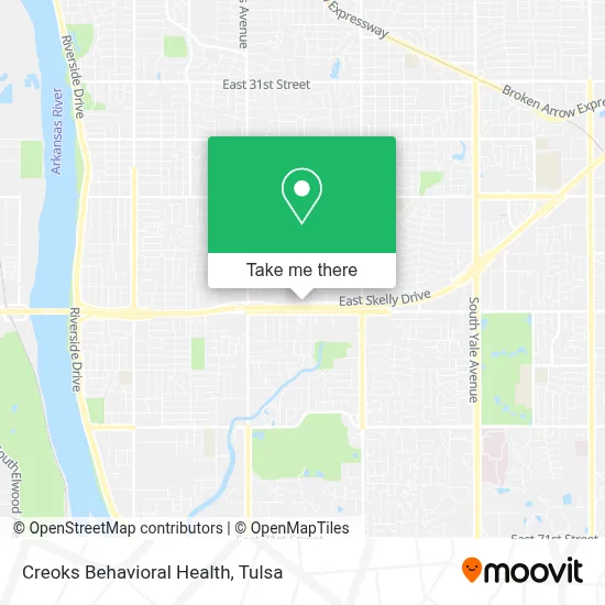 Creoks Behavioral Health map