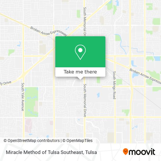 Miracle Method of Tulsa Southeast map