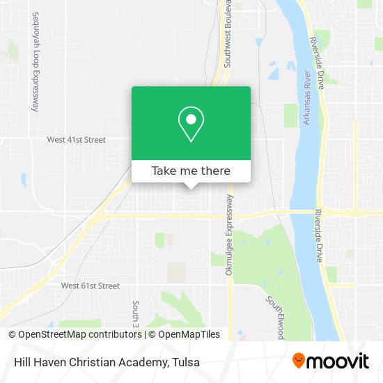 Hill Haven Christian Academy map