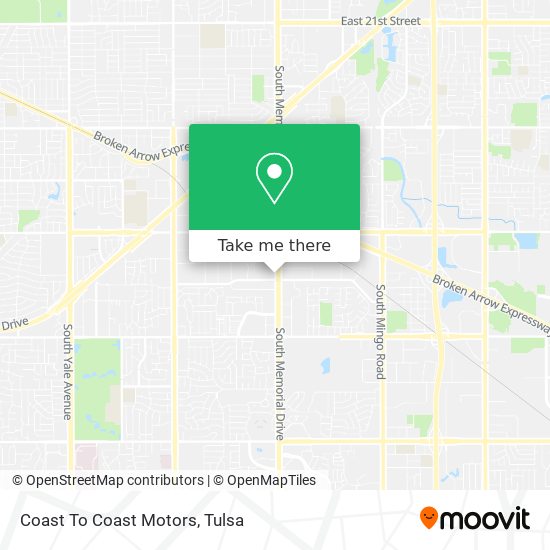 Mapa de Coast To Coast Motors