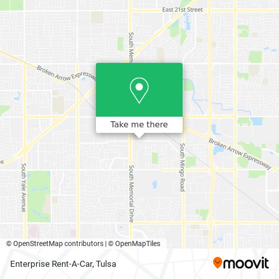 Enterprise Rent-A-Car map