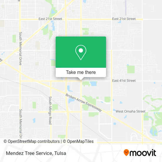 Mendez Tree Service map