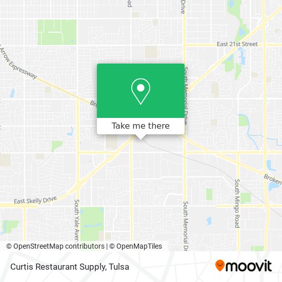 How to get to Curtis Restaurant Supply in Tulsa by Bus?