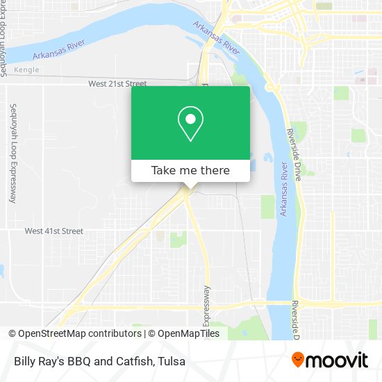 Billy Ray's BBQ and Catfish map