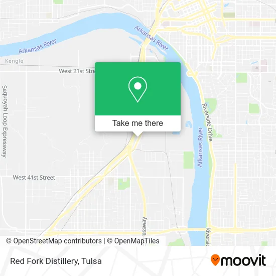 Red Fork Distillery map