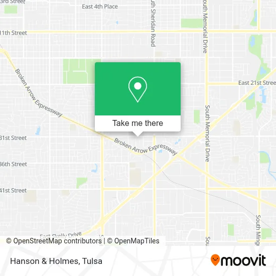 Hanson & Holmes map