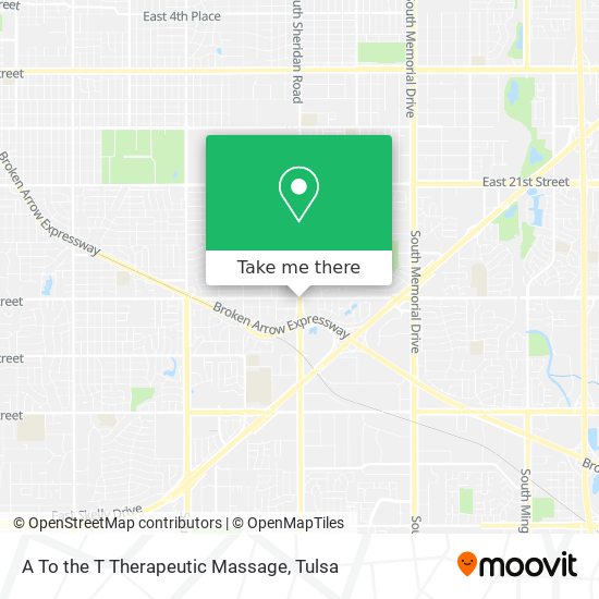 A To the T Therapeutic Massage map