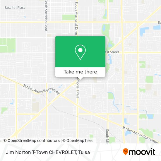 Jim Norton T-Town CHEVROLET map