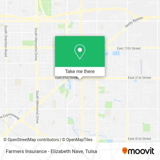 Farmers Insurance - Elizabeth Nave map
