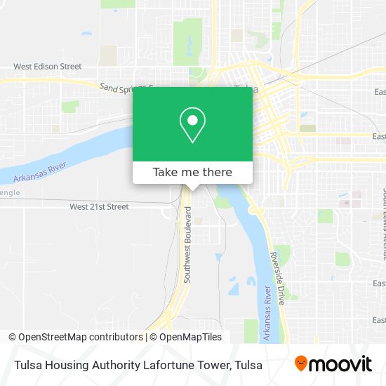 Tulsa Housing Authority Lafortune Tower map