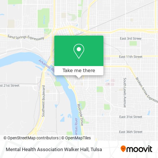 Mental Health Association Walker Hall map