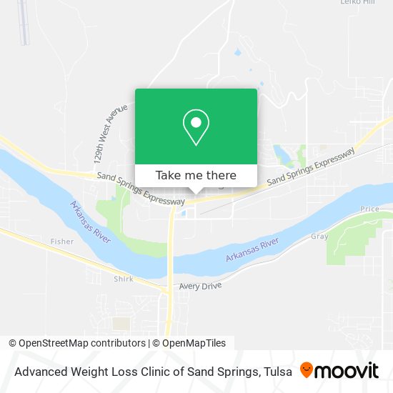 Advanced Weight Loss Clinic of Sand Springs map