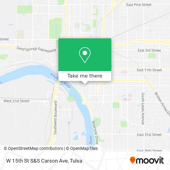 Mapa de W 15th St S&S Carson Ave
