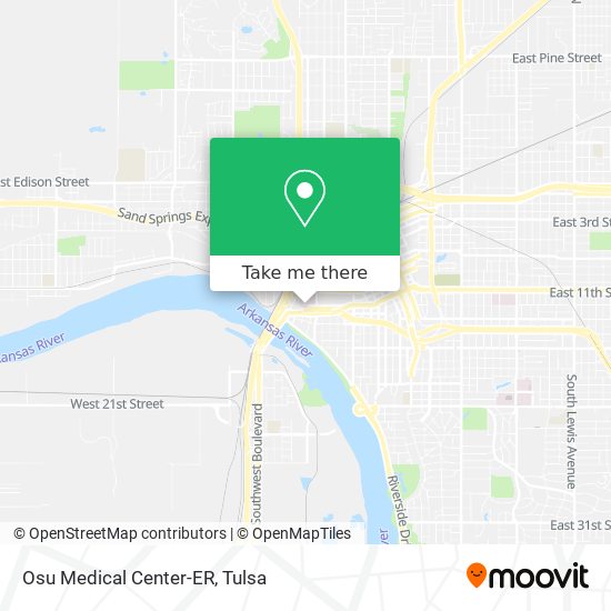 Mapa de Osu Medical Center-ER