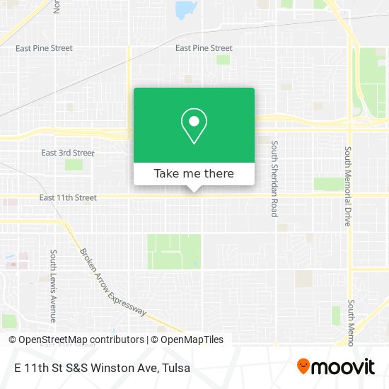 E 11th St S&S Winston Ave map