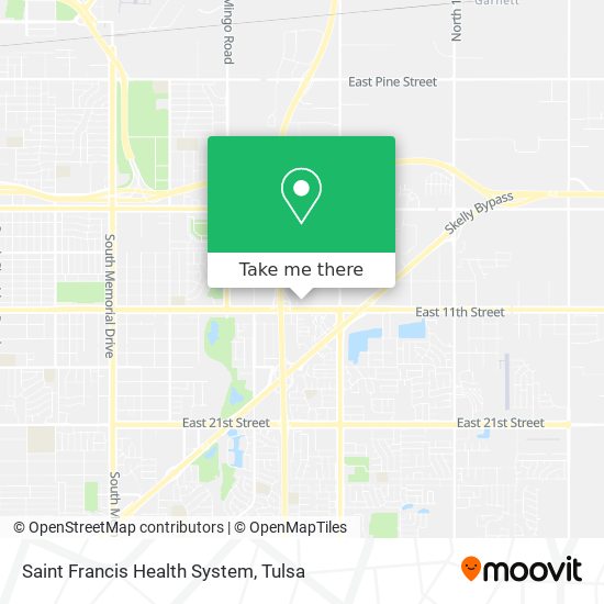 Saint Francis Health System map