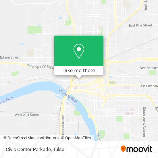 Mapa de Civic Center Parkade