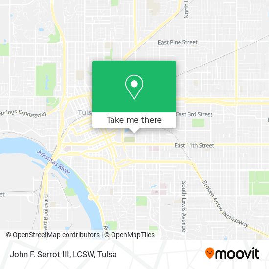 John F. Serrot III, LCSW map