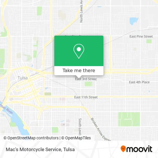 Mac's Motorcycle Service map