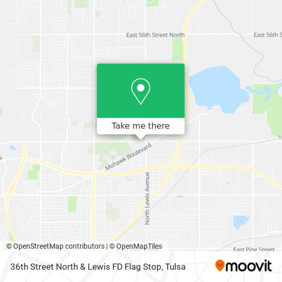 Mapa de 36th Street North & Lewis FD Flag Stop