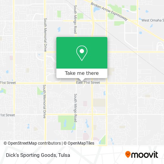 Dick's Sporting Goods map