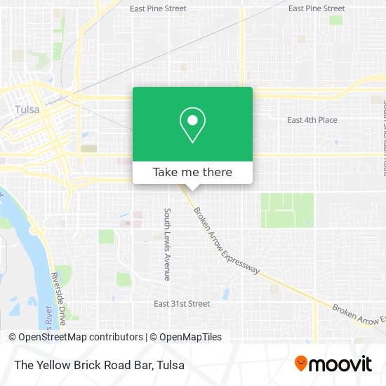 The Yellow Brick Road Bar map