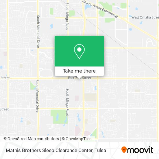 Mapa de Mathis Brothers Sleep Clearance Center