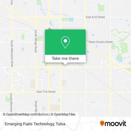 Mapa de Emerging Fuels Technology