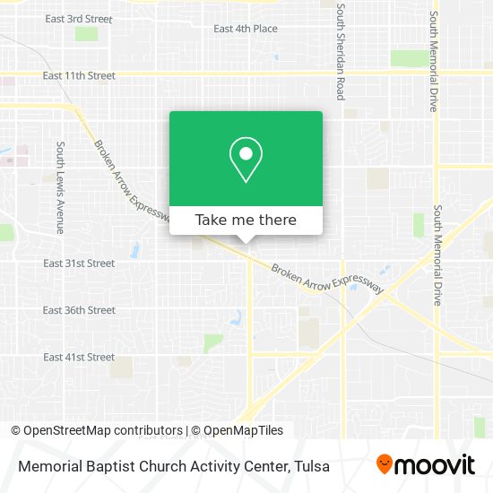 Mapa de Memorial Baptist Church Activity Center