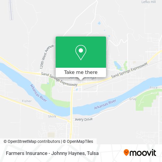 Farmers Insurance - Johnny Haynes map