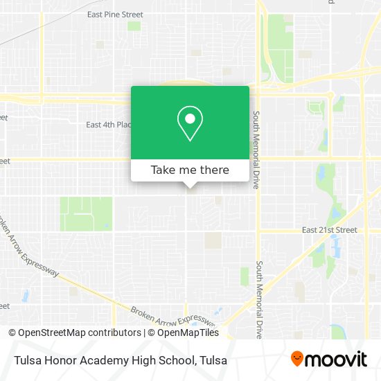 Tulsa Honor Academy High School map