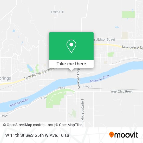 Mapa de W 11th St S&S 65th W Ave