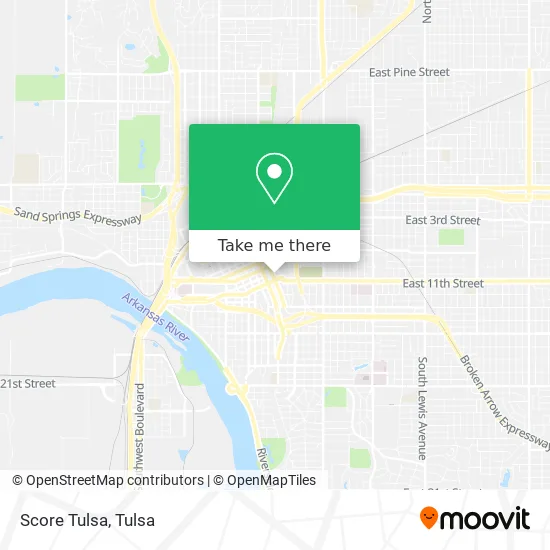 Mapa de Score Tulsa