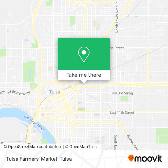 Tulsa Farmers' Market map