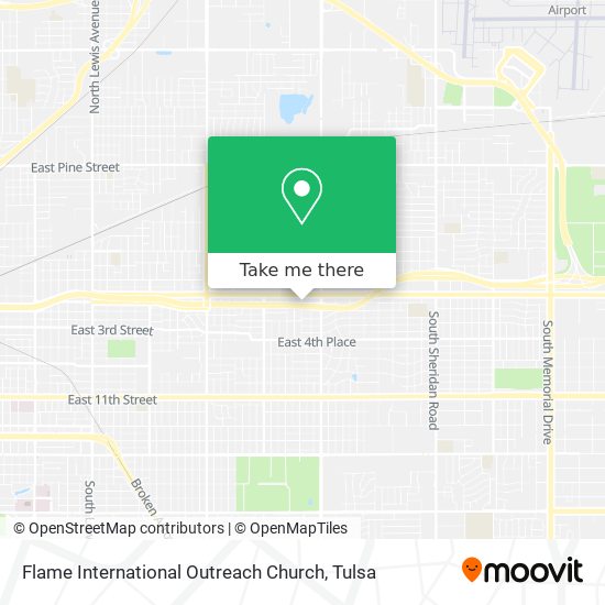 Flame International Outreach Church map