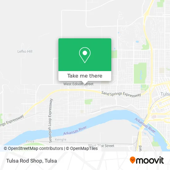 Tulsa Rod Shop map
