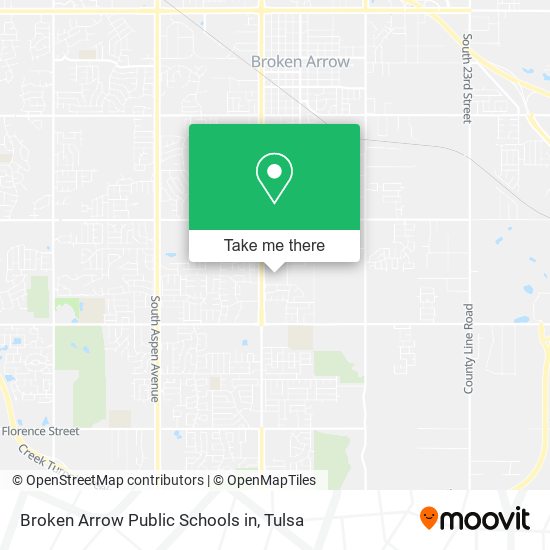 Broken Arrow Public Schools in map